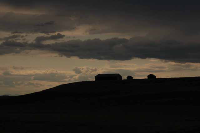 Farm house on hill 
